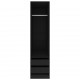 Sonata Гардероб с чекмеджета, черен, 50x50x200 см, ПДЧ