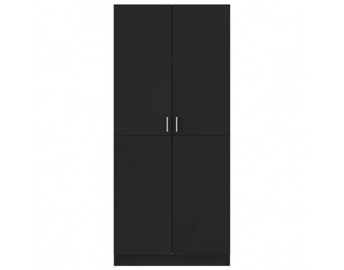 Sonata Гардероб, черен, 80x52x180 см, ПДЧ