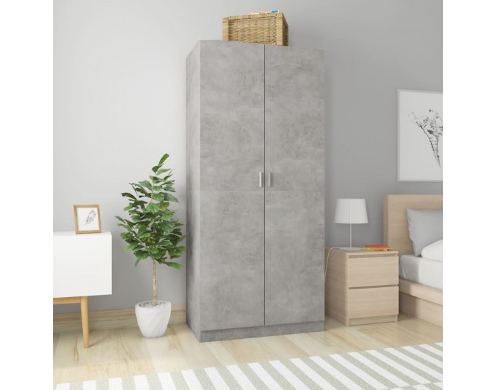 Sonata Гардероб, бетонно сив, 90x52x200 см, ПДЧ