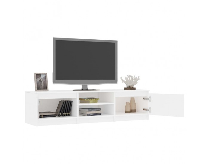 Sonata ТВ шкаф, бял, 140x40x35,5 см, ПДЧ