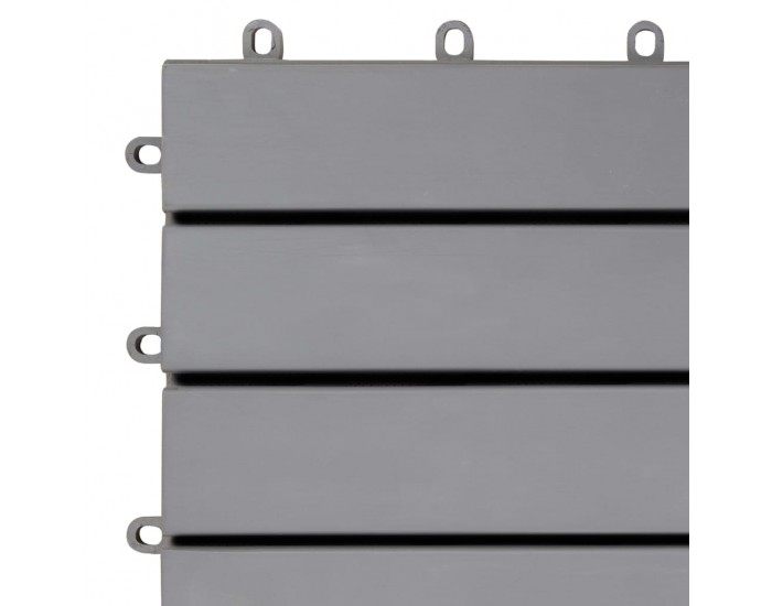 Sonata Декинг плочки, 10 бр, промито сиво, 30х30 см, акация масив