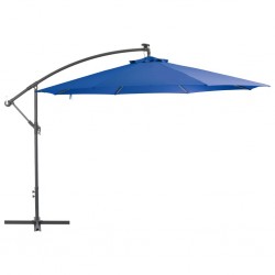 Sonata Градински чадър с чупещо рамо и алуминиев прът, 350 см, син - Градина