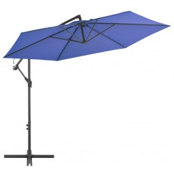 Sonata Градински чадър с чупещо рамо и алуминиев прът, 300 см, син - Градина