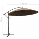 Sonata Висящ чадър за слънце, таупе, 3 м, алуминиев прът