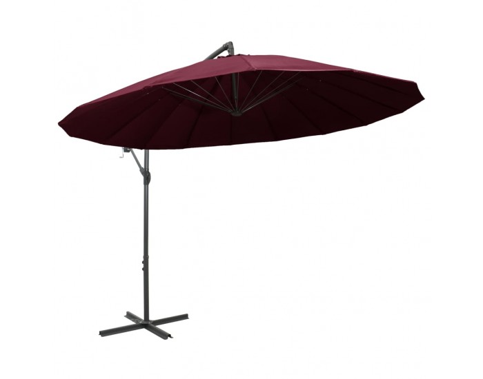 Sonata Висящ чадър за слънце, бордо, 3 м, алуминиев прът