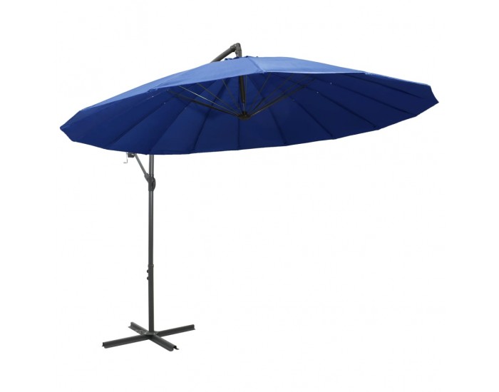 Sonata Висящ чадър за слънце, син, 3 м, алуминиев прът