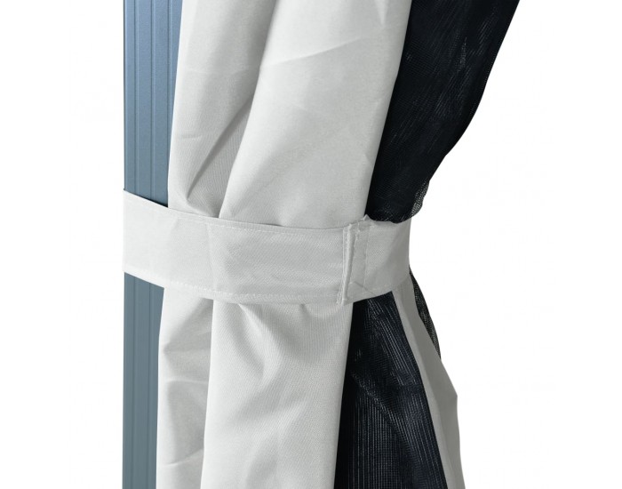 Sonata Шатра със завеси, 400х300 см, кремава, алуминий