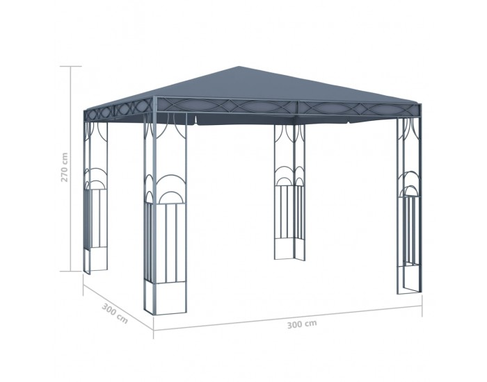 Sonata Шатра, 300х300 см, антрацит