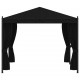 Sonata Градинска шатра със завеси, 3x4 м, антрацит, стомана