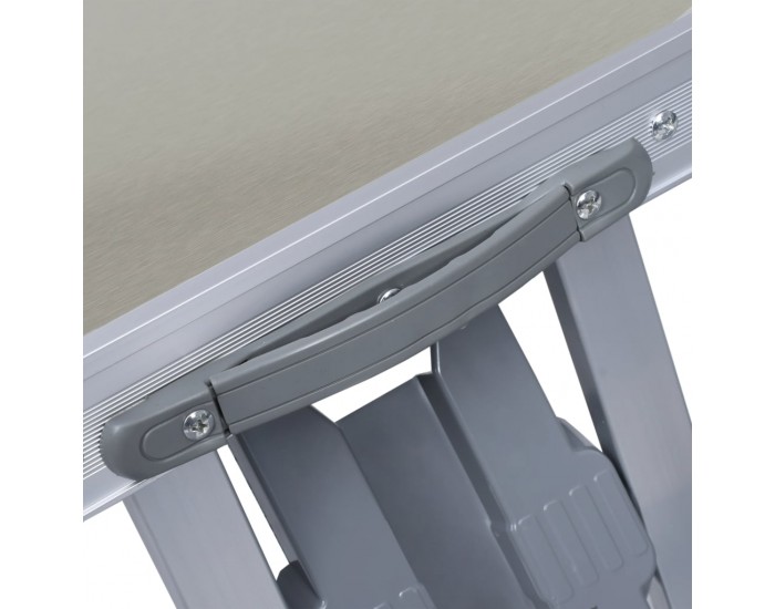 Sonata Сгъваема къмпинг маса с 4 седалки, стомана, алуминий