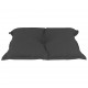 Sonata Палетни възглавници за диван, 3 бр, черни, текстил