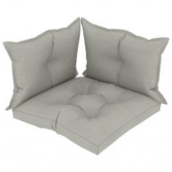 Sonata Палетни възглавници за диван, 3 бр, таупе, текстил - Мека мебел