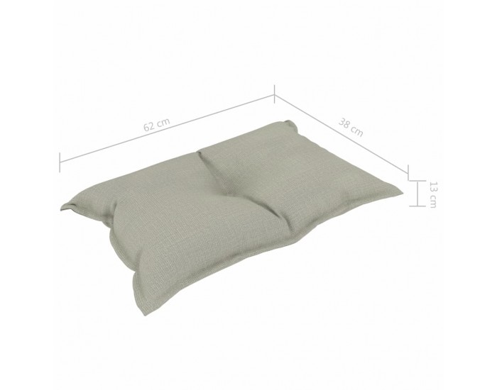 Sonata Палетни възглавници за диван, 3 бр, таупе, текстил