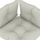 Sonata Палетни възглавници за диван, 3 бр, бежови, текстил