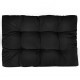 Sonata Градинска възглавница за сядане, черна, 120x80x10 см, текстил