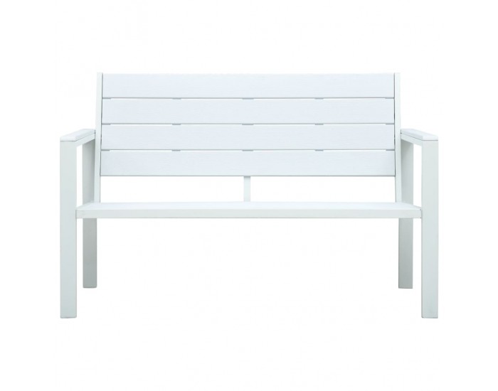 Sonata Градинска пейка, 120 cм, HDPE, бяла, имитация на дърво Sonata Градинска пейка, 120 cм, HDPE, бяла, имитация на дърво