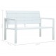 Sonata Градинска пейка, 120 cм, HDPE, бяла, имитация на дърво Sonata Градинска пейка, 120 cм, HDPE, бяла, имитация на дърво