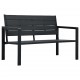 Sonata Градинска пейка, 120 cм, HDPE, черна, имитация на дърво Sonata Градинска пейка, 120 cм, HDPE, черна, имитация на дърво