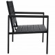 Sonata Градинска пейка, 120 cм, HDPE, черна, имитация на дърво Sonata Градинска пейка, 120 cм, HDPE, черна, имитация на дърво