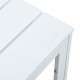 Sonata Маса за кафе, бяла, 78x78x74 см, HDPE, дървен вид