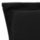 Sonata Възглавници за градински столове, 2 бр, черни, 120x50х3 см