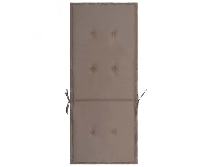 Sonata Възглавници за градински столове, 4 бр, таупе, 120x50х3 см