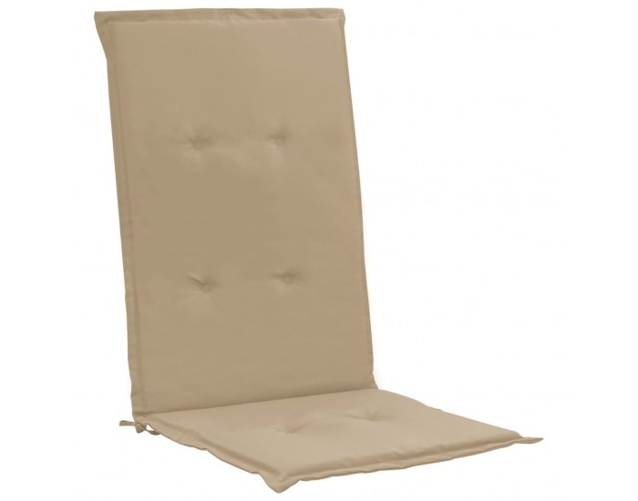 Sonata Възглавници за градински столове, 4 бр, бежови, 120x50х3 см