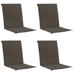 Sonata Възглавници за градински столове, 4 бр, антрацит, 100x50x3 см - Градински столове