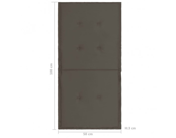 Sonata Възглавници за градински столове, 4 бр, антрацит, 100x50x3 см Sonata Възглавници за градински столове, 4 бр, антрацит, 100x50x3 см