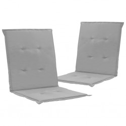 Sonata Възглавници за градински столове, 2 бр, сиви, 100x50x3 см - Градински столове