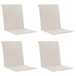 Sonata Възглавници за градински столове, 4 бр, кремави, 100x50x3 см - Градински столове