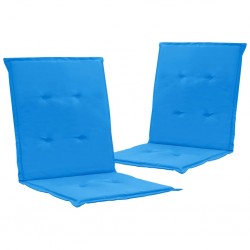Sonata Възглавници за градински столове, 2 бр, сини, 100x50x3 см - Градински столове
