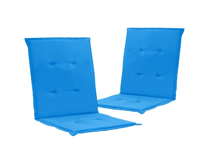 Sonata Възглавници за градински столове, 2 бр, сини, 100x50x3 см
