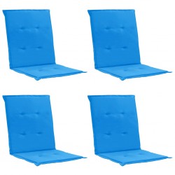 Sonata Възглавници за градински столове, 4 бр, сини, 100x50x3 см - Градински столове
