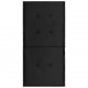 Sonata Възглавници за градински столове, 2 бр, черни, 100x50x3 см