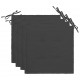 Sonata Възглавници за градински столове, 4 бр, антрацит, 40x40x3 см