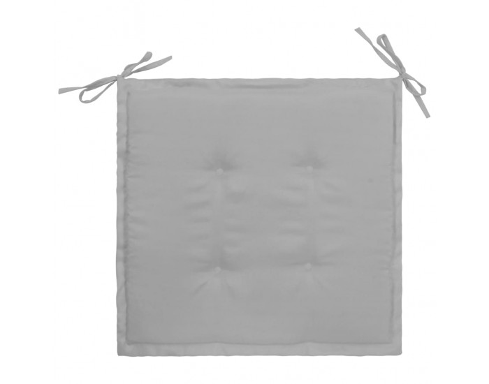 Sonata Възглавници за градински столове, 4 бр, сиви, 40x40x3 см