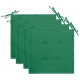 Sonata Възглавници за градински столове, 4 бр, зелени, 40x40x3 см