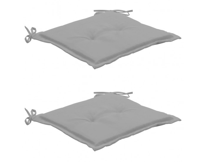 Sonata Възглавници за градински столове, 2 бр, сиви, 50x50x3 см