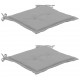 Sonata Възглавници за градински столове, 2 бр, сиви, 50x50x3 см