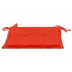 Sonata Възглавници за градински столове, 2 бр, червени, 50x50x3 см