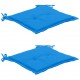 Sonata Възглавници за градински столове, 2 бр, сини, 50x50x3 см