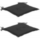Sonata Възглавници за градински столове, 2 бр, антрацит, 50x50x3 см