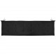 Sonata Възглавница за градинска пейка, черна, 180x50х3 см