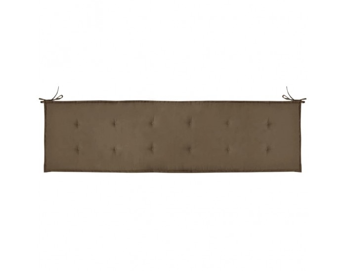 Sonata Възглавница за градинска пейка, таупе, 180x50х3 см