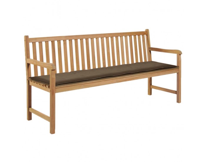 Sonata Възглавница за градинска пейка, таупе, 180x50х3 см