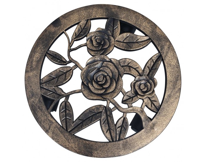 Sonata Поставки за цветя на колелца, 6 бр, бронз, 30 см, пластмаса