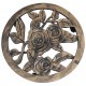 Sonata Поставки за цветя на колелца, 6 бр, бронз, 38 см, пластмаса