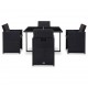 Sonata Градински комплект с възглавници, 5 части, полиратан, черен Sonata Градински комплект с възглавници, 5 части, полиратан, черен