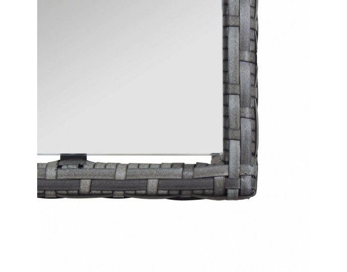 Sonata Градински комплект с възглавници, 4 части, полиратан, антрацит